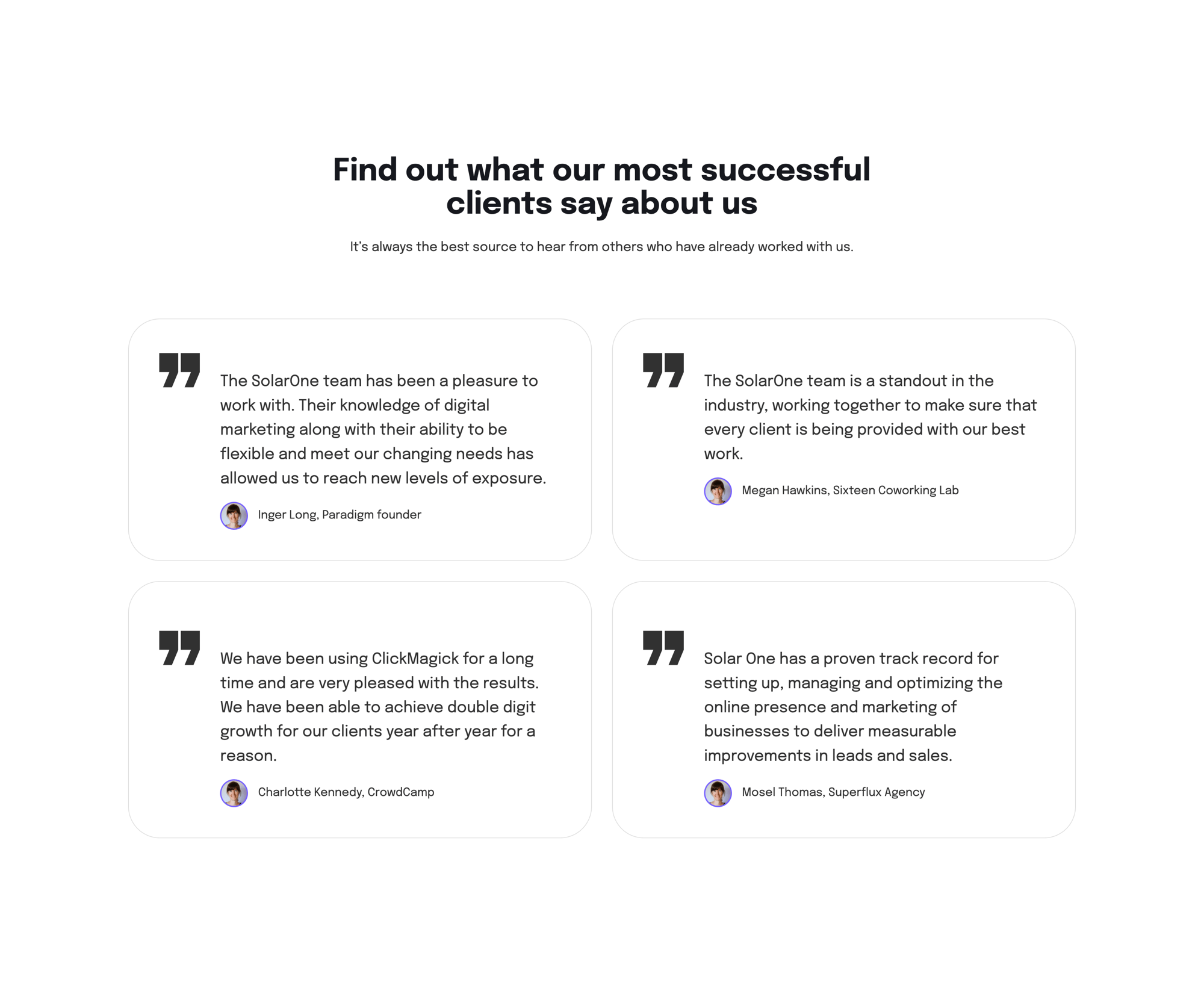 Testimonials WordPress block theme pattern