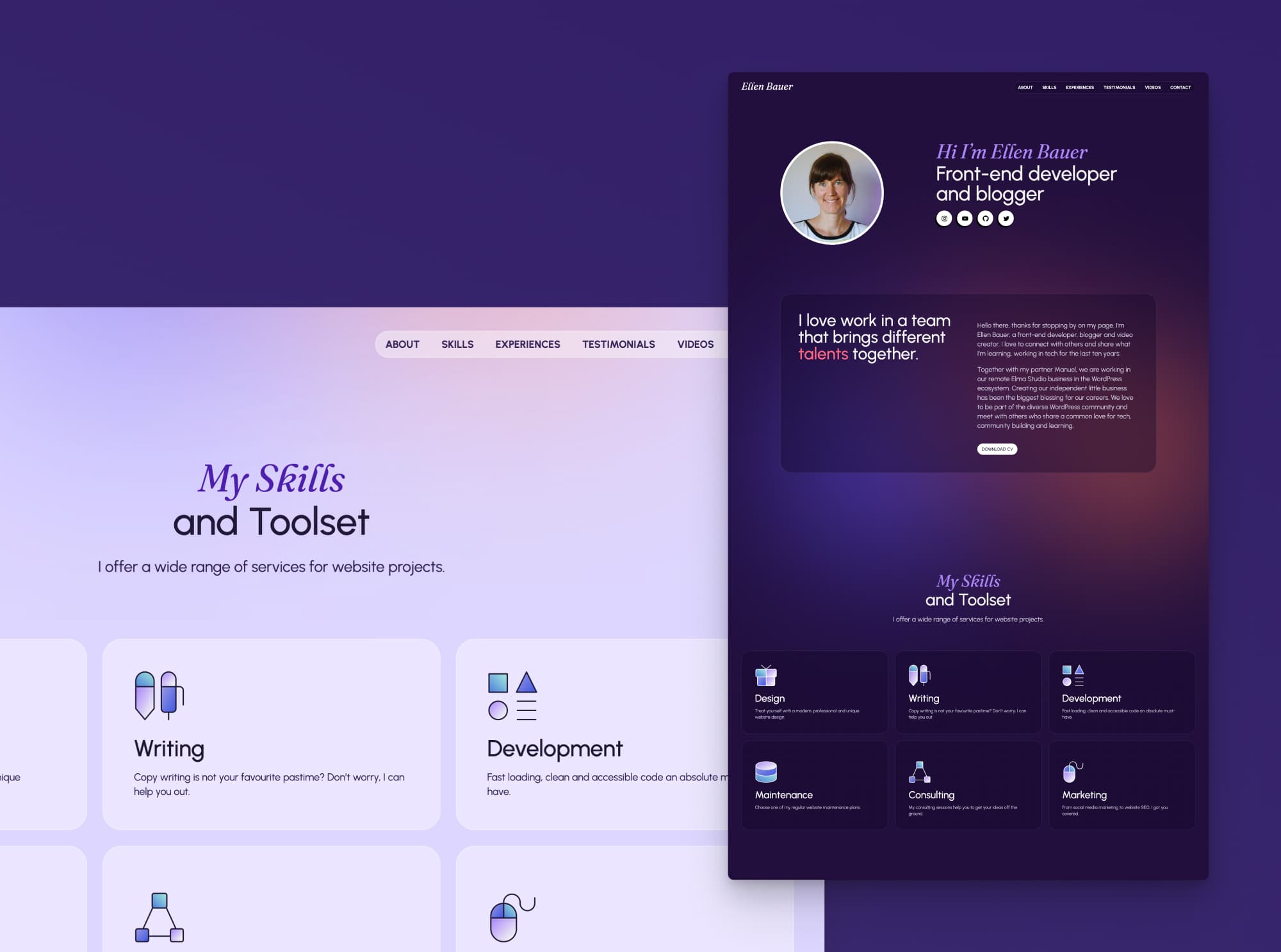 Personal Resume WordPress Block Theme