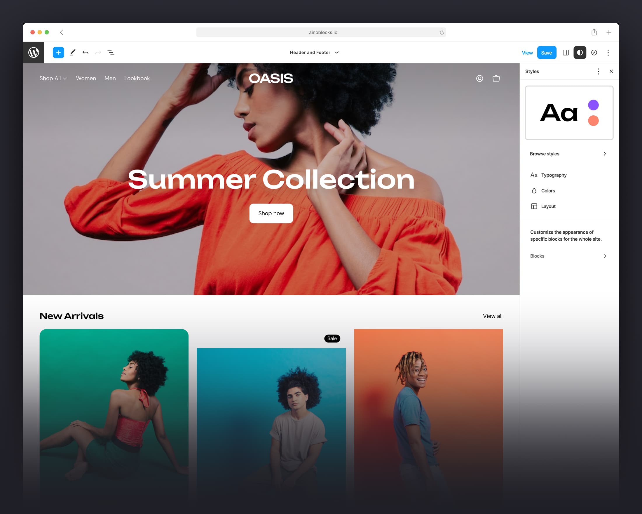 Flexible and fast WooCommerce WordPress Block Themes